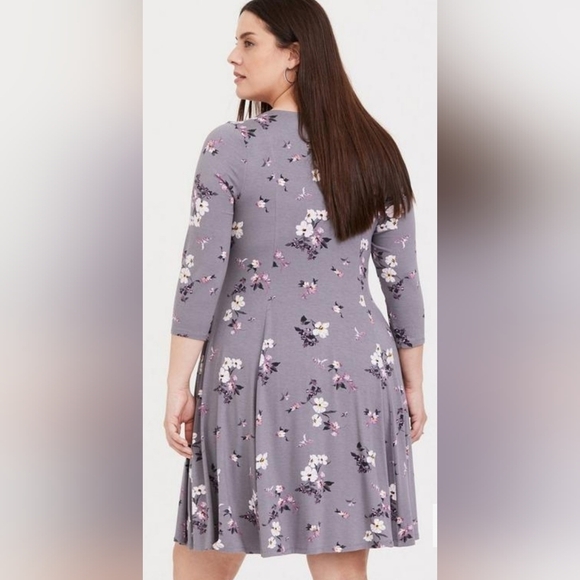 Torrid Women's Mini Jersey Trapeze Dress Size 1X - Picture 2 of 11